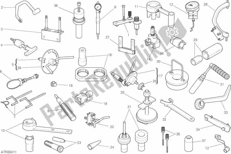 Todas las partes para Herramientas De Servicio De Taller, Motor de Ducati Monster 821 Stealth Thailand 2020 Todas las partes para Herramientas De Servicio De Taller, Motor de Ducati Monster 821 Stealth Thailand 2020